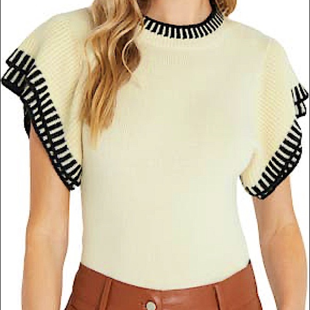 VICI COLLECTION Contrast Sweater Top